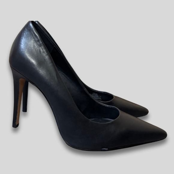 Karl Lagerfeld Shoes - Karl Lagerfeld Paris Stiletto Heels Pointed Toe Leather Black Women's 10M/41B